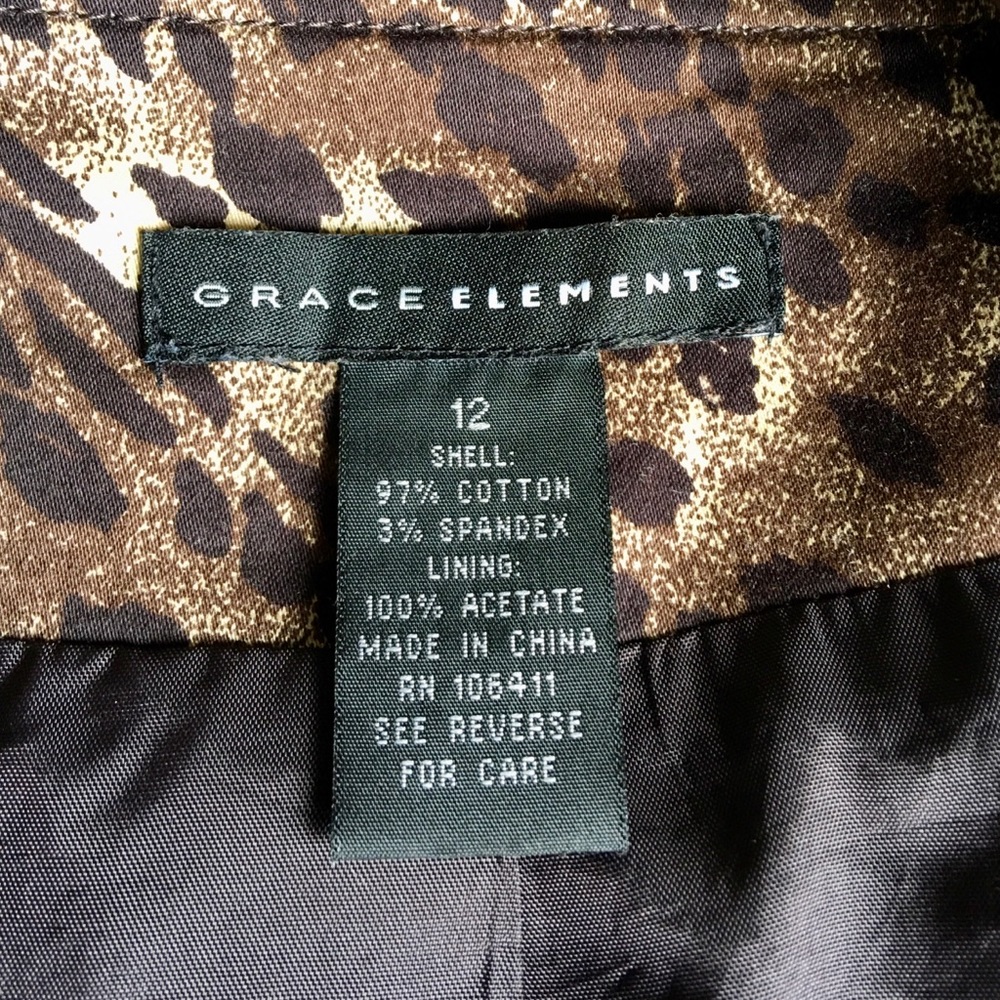 Grace Elements Jacket, Animal Print Jacket - image 2